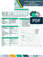 Materiales Aplicaciones: Ref. Potencia (HP) Voltaje (V) Fases H Max (Mca) Qmax (GPM) Succión Descarga Peso (KG)