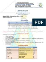 Asignatura: Fisica: Unidad Educativa Colegio Virgen Del Valle