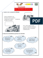 Comunicación: Escuchamos Y Relatamos Anécdotas