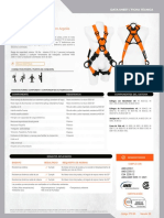 Arnés 4 Argollas Dieléctrico Con Argolla Dorsal en Reata: Data Sheet / Ficha Técnica