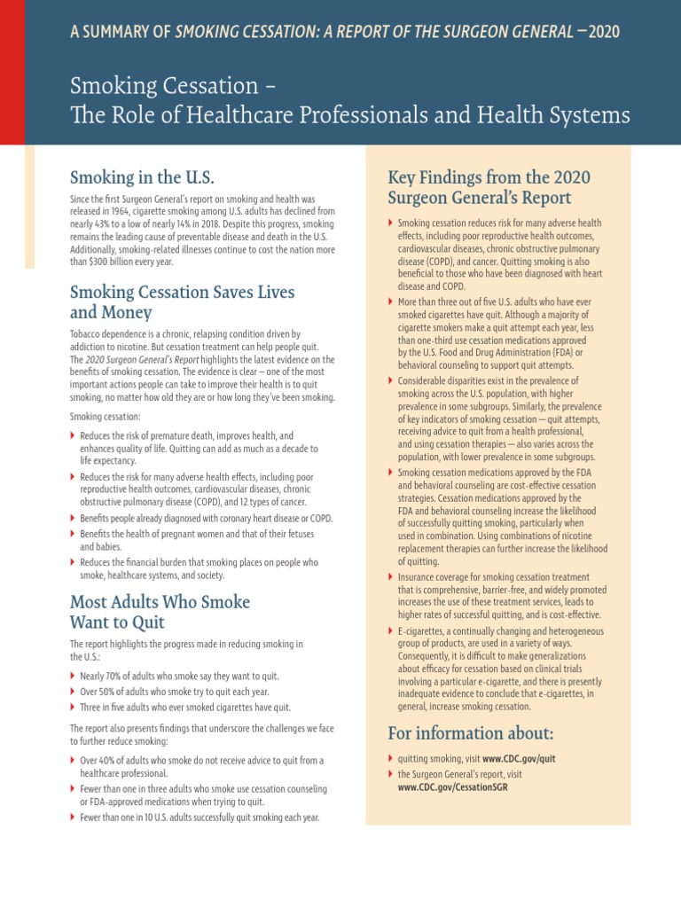 Healthcare Professionals Health Systems H PDF Smoking Cessation