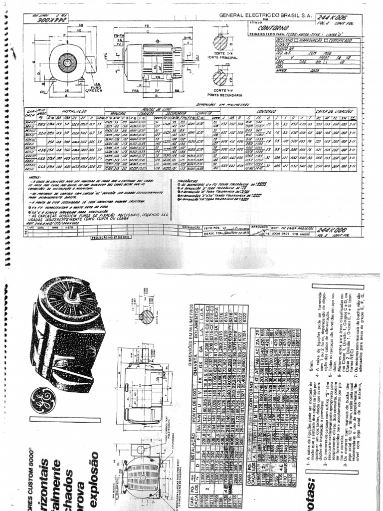 Catálogo Motores GE Carcaça NEMA PDF