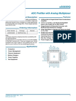 ADC Prefilter With Analog Multiplexer: General Description Features
