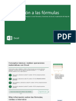 Introducción a las fórmulas en Excel