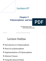 Lecture 07 Polymorphism and Interfaces