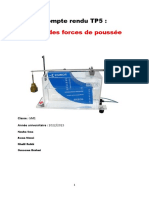 Etude Des Forces de Poussée: Compte Rendu TP5