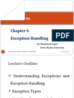 Lecture 08 Exception Handling