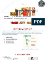 Historia Clínica Ortopédica: Docente: Estudiantes