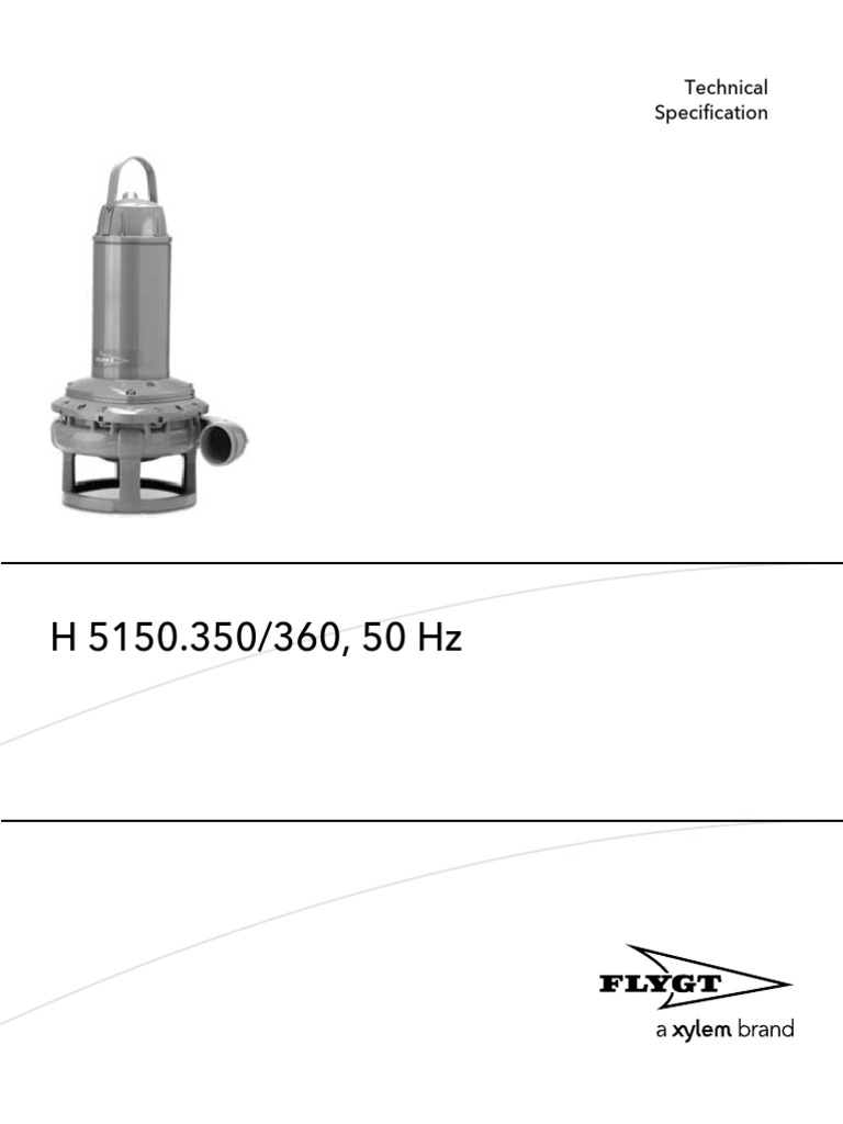 Flygt H5150 350 English | PDF | Corrosion | Pump