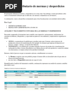 Merma Normal y Anormal en Producción | PDF | Residuos | Calidad (comercial)