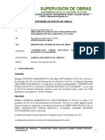 Informe Inicio de Obra