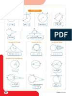 Teoremas y propiedades geométricas en la circunferencia