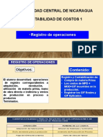 Universidad Central de Nicaragua Contabilidad de Costos 1