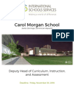 2018 Carol Morgan SCH Deputy Head Curriculum