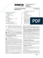 Instructions D'Installation Et D'Entretien UT. D 045 Rev. 5 Reducteurs Et Motoreducteurs