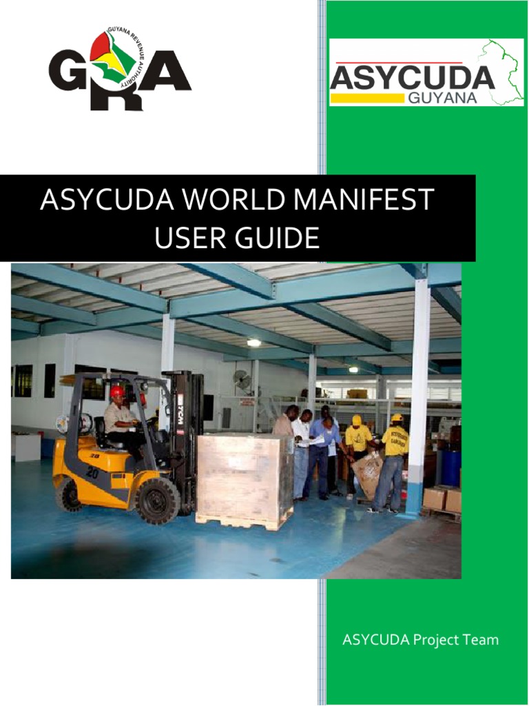 ASYCUDA World Manifest User Guide | PDF | Computing