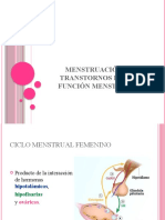 Menstruación y Transtornos