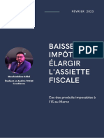 Baisser Les Impôts Et Élargir L'Assiette Fiscale: Cas Des Produits Imposables À l'IS Au Maroc