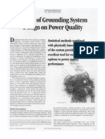 Impact of Grounding System Design On Pow