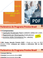 Parâmetros do Programa Previne Brasil 2022