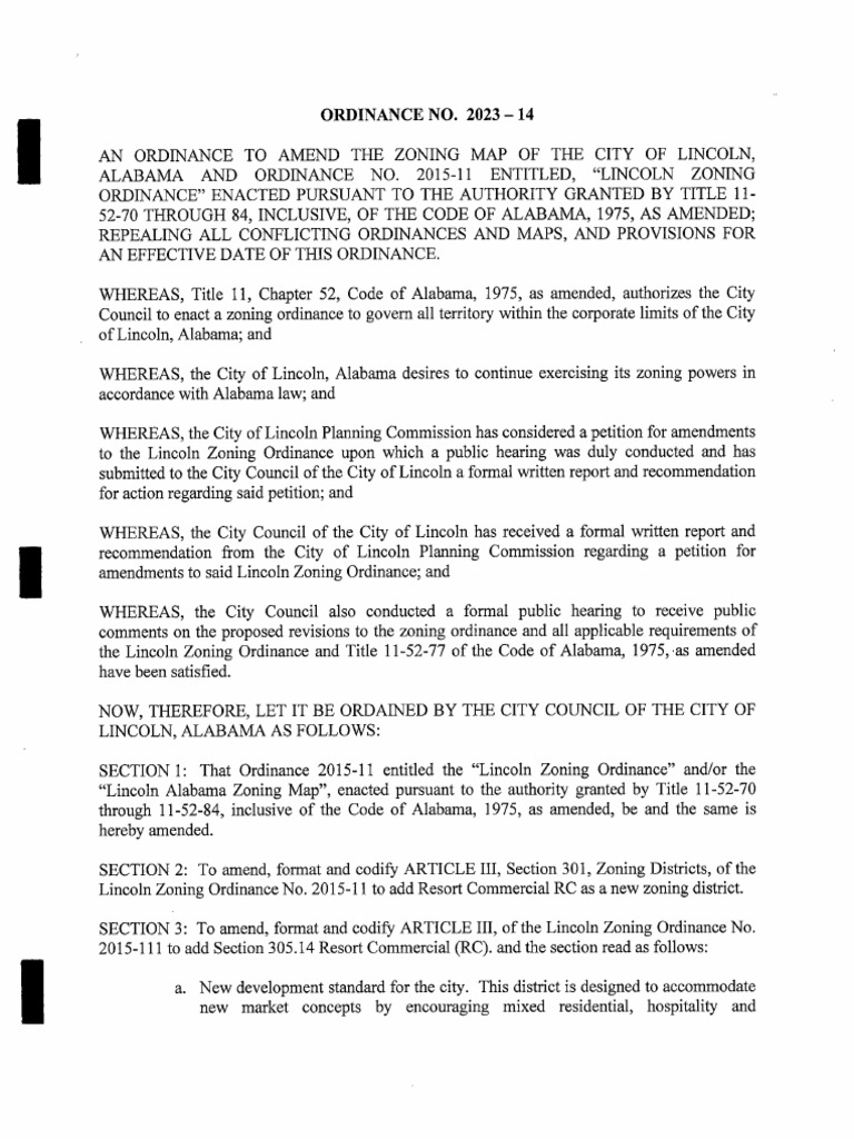 202314 City of Lincoln Zoning Ordinance PDF
