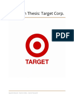 Valuation Thesis: Target Corp.: Corporate Finance II