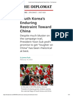 South Korea's Enduring Restraint Toward China - The Diplomat