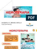 Hidroterapia: Docente: Ft. Manuel Sevilla