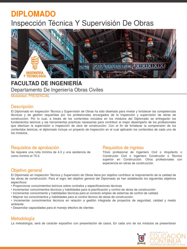Inspección Técnica y Supervisión de Obras | PDF | Business