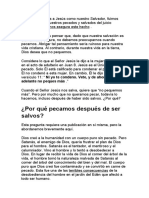 ¿Por Qué Pecamos Después de Ser Salvos?: Adelante No Peques Más ."