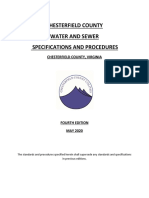 Water and Sewer Specifications and Procedures (May 2020) Proposed Revision PDF