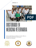 A D M I S I Ó N 2 0 2 2 - I: Doctorado en Medicina Veterinaria