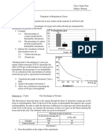 Exercise 1: (6pts) Transport of Respiratory Gases