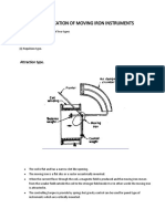 Classification of Moving Iron Instruments: Attraction Type