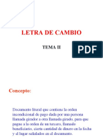 Tema Ii Letra de Cambio