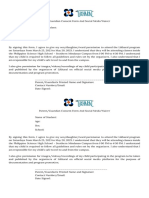 Parental Consent Form for Student Program and Social Media