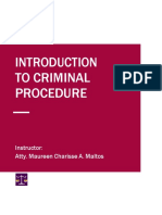 Introduction To Criminal Procedure