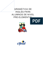 Gramática de Inglés para Alumnos de Nivel Pre-Elemental