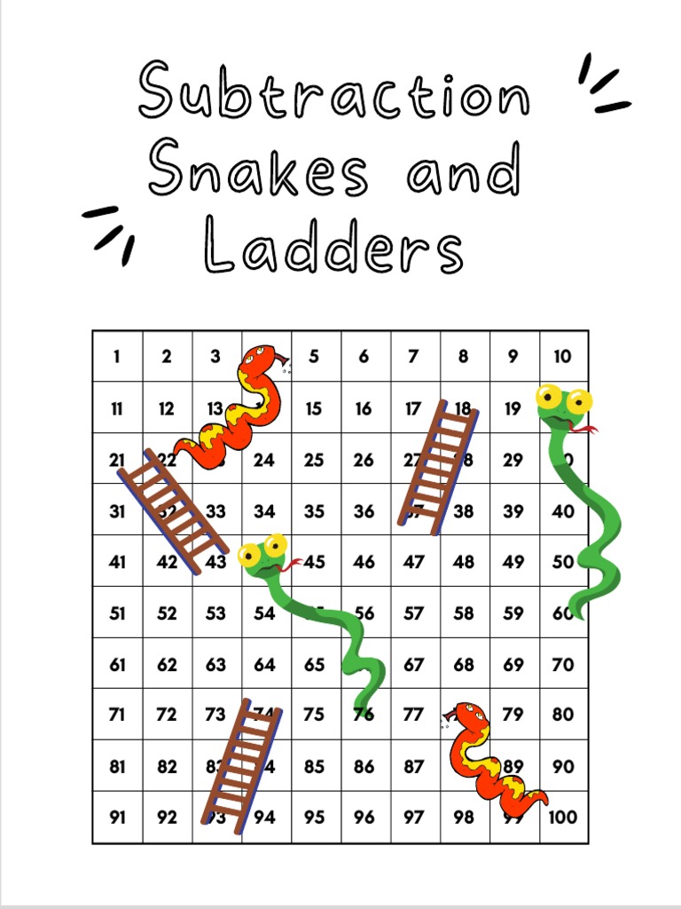 Addition and Subtraction Snakes and Ladders | PDF