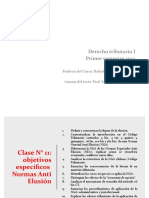 Derecho Tributario I Primer Semestre 2022