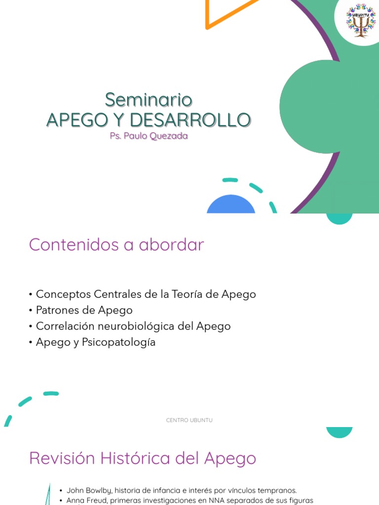 Apego y Desarrollo | PDF | Teoría de apego | Las emociones