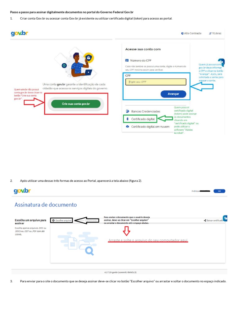 Passo A Passo para Assinatura Digital | PDF