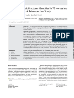 Outcome of Pelvic Fractures Identi Fied in 75 Horses in A Referral Centre: A Retrospective Study