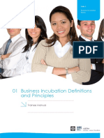 BIM Module 1 Business Incubation Definitions and Principles