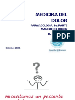 Manejo del dolor. Fundamentos de farmacología