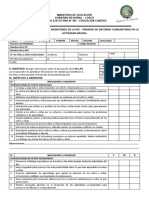 Ficha de Acompañamiento Y Monitoreo de La Pec - Pronoei de Entorno Comunitario en La Actividad Grupal I. Datos Generales