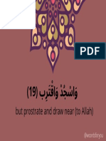 But Prostrate and Draw Near (To Allah) : @woordsforyou