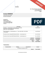 Invoice for web hosting and domain registration services