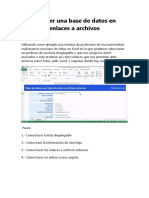 Cómo Hacer Una Base de Datos en Excel Con Enlaces A Archivos