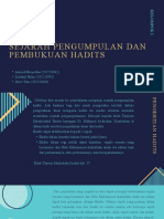 Sejarah Pengumpulan Dan Pembukuan Hadits